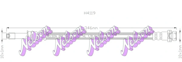 Flexible de frein KAWE H4119
