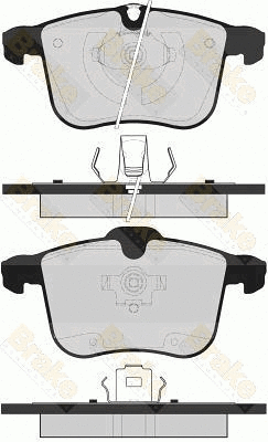 Kit de plaquettes de frein, frein à disque Brake ENGINEERING PA1618