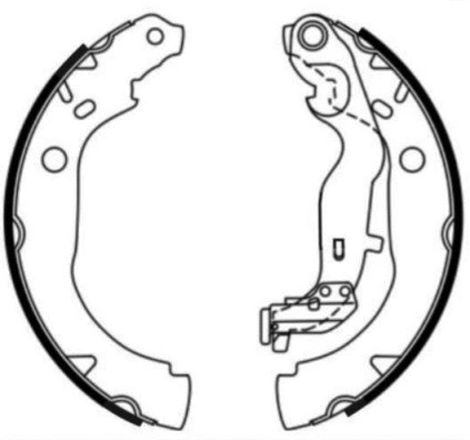 Jeu de mâchoires de frein, frein de stationnement E.T.F. 09-0748