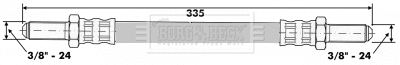 Flexible de frein BORG & BECK BBH6554