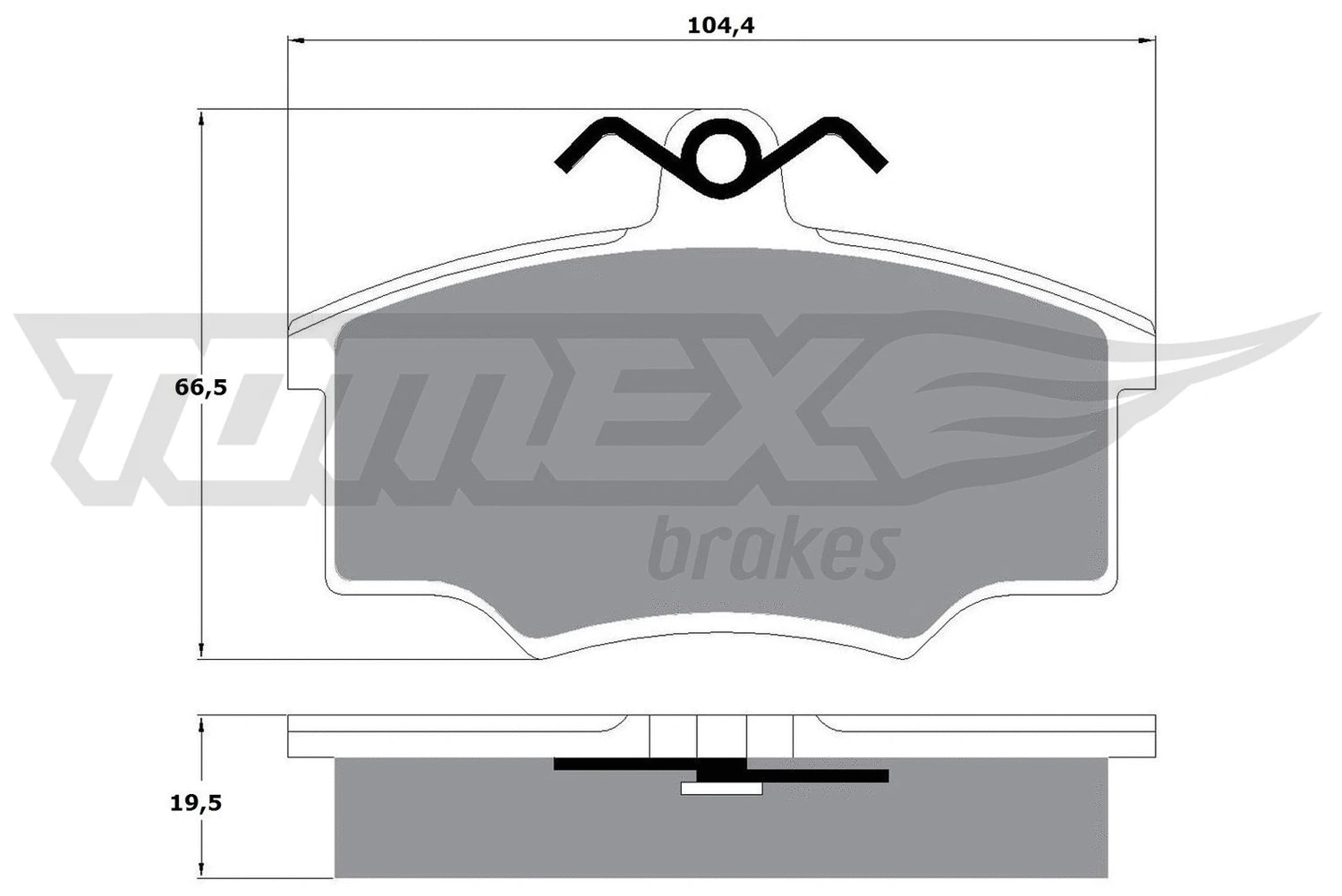 Kit de plaquettes de frein, frein à disque TOMEX Brakes TX 10-57