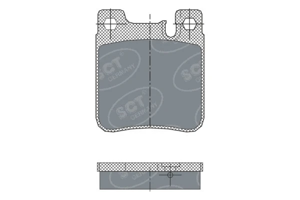 Kit de plaquettes de frein, frein à disque SCT - MANNOL SP 255 PR