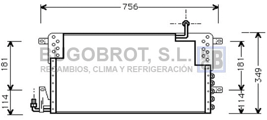 Condenseur, climatisation BUGOBROT 62-VW5161