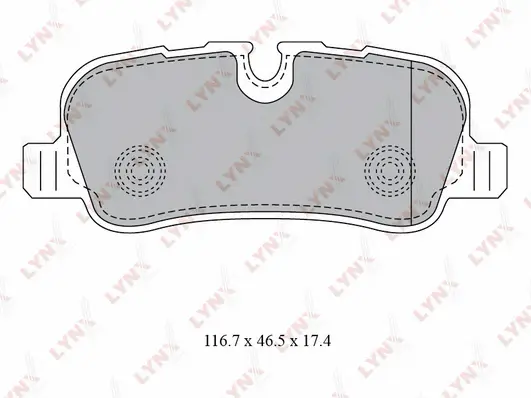 Kit de plaquettes de frein, frein à disque LYNXAUTO BD-5009