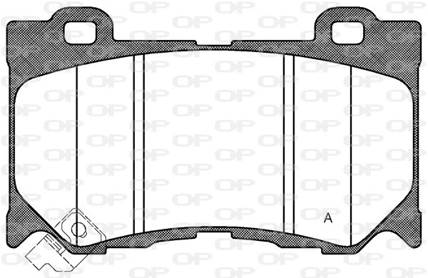 Kit de plaquettes de frein, frein à disque OPEN PARTS BPA1372.01