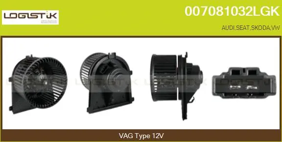 Pulseur d'air habitacle LGK 007081032LGK