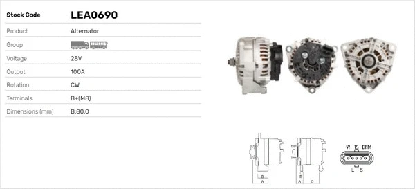 Alternateur LUSA LEA0690