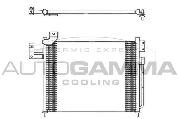 Condenseur, climatisation AUTOGAMMA 103692