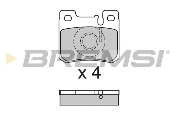 Kit de plaquettes de frein, frein à disque BREMSI BP2631