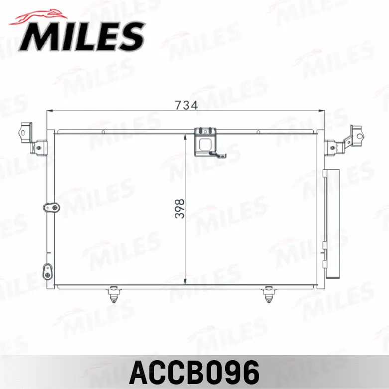 Condenseur, climatisation MILES ACCB096