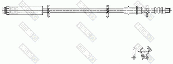 Flexible de frein GIRLING 9002292