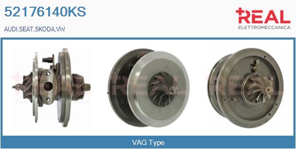 Groupe carter, turbocompresseur REAL 52176140KS
