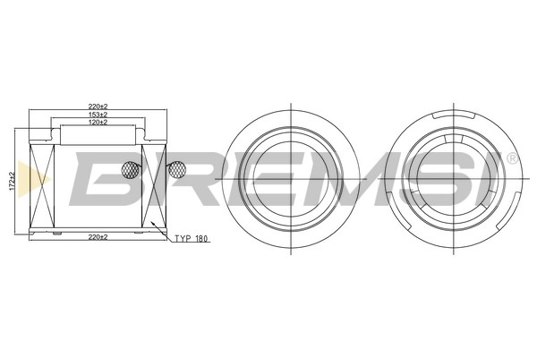 Filtre à air BREMSI FA2406