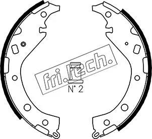 Jeu de mâchoires de frein fri.tech. 1115.309