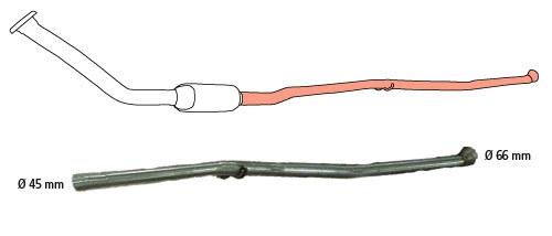 Tube de réparation, catalyseur HJS 91 22 8052