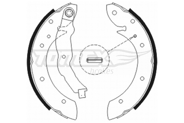 Jeu de mâchoires de frein TOMEX Brakes TX 20-79