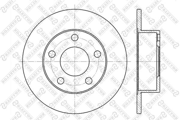 Disque de frein STELLOX 6020-4764-SX