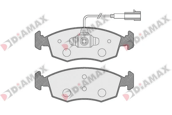 Kit de plaquettes de frein, frein à disque DIAMAX N09262