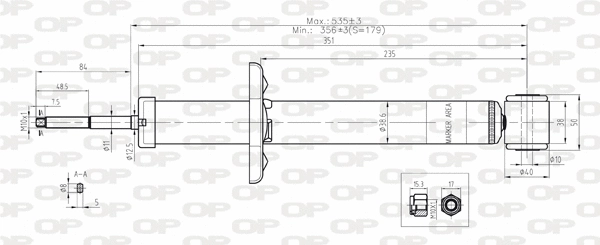 Amortisseur OPEN PARTS SAB8091.32