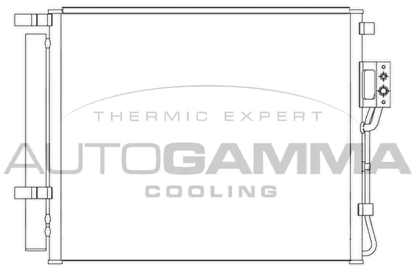 Condenseur, climatisation AUTOGAMMA 105856