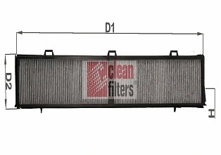 Filtre, air de l'habitacle CLEAN FILTERS NC2314CA