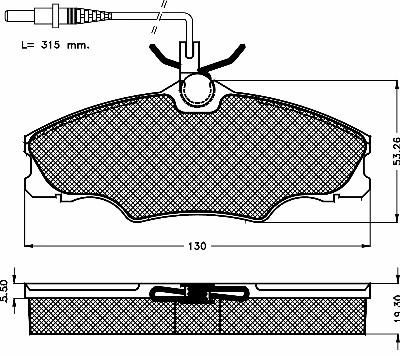 Kit de plaquettes de frein, frein à disque BSF 10413