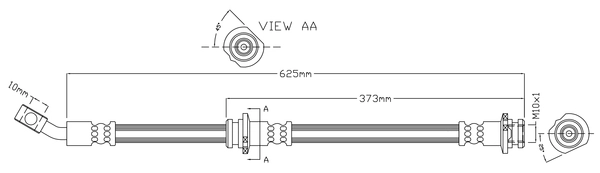 Flexible de frein JURATEK JBH1402R