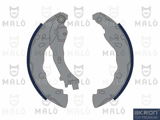 Jeu de mâchoires de frein AKRON-MALÒ 1390079