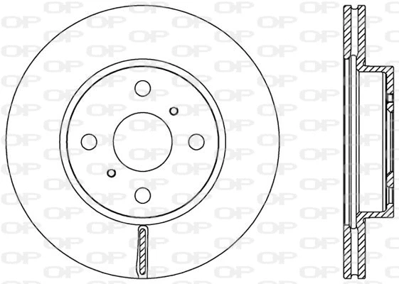 Disque de frein OPEN PARTS BDA2526.20