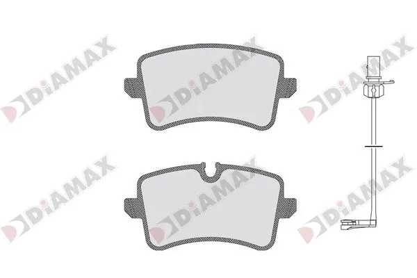 Kit de plaquettes de frein, frein à disque DIAMAX N09713C