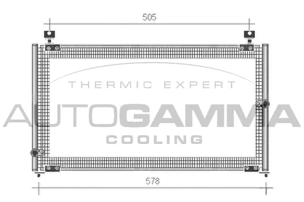 Condenseur, climatisation AUTOGAMMA 105293