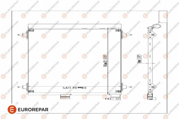 Condenseur, climatisation EUROREPAR E163277