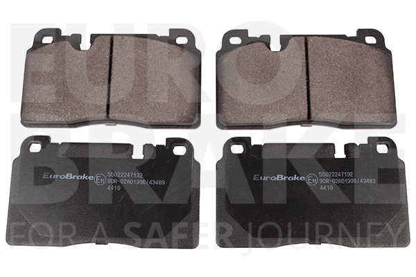 Kit de plaquettes de frein, frein à disque EUROBRAKE 55022247132