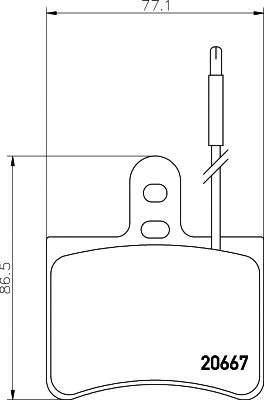Kit de plaquettes de frein, frein à disque MINTEX MDB1177