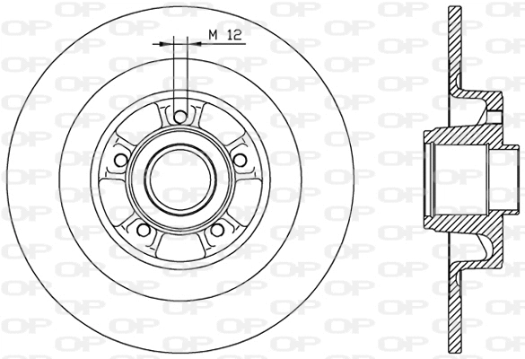 Disque de frein OPEN PARTS BDR1962.10