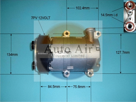 Compresseur, climatisation AUTO AIR GLOUCESTER 14-0321