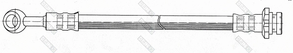 Flexible de frein GIRLING 9004200