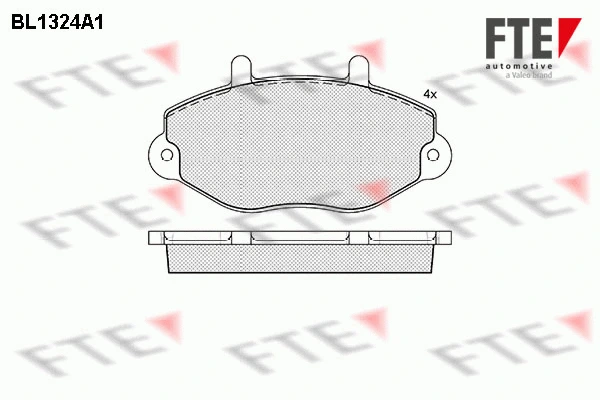 Kit de plaquettes de frein, frein à disque FTE 9010112