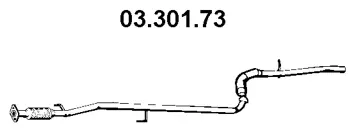 Tuyau d'échappement EBERSPÄCHER 03.301.73