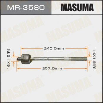 Rotule de direction intérieure, barre de connexion MASUMA MR-3580