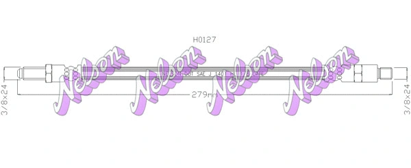 Flexible de frein KAWE H0127