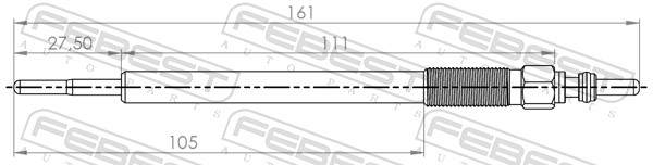 Bougie de préchauffage FEBEST 04642-002