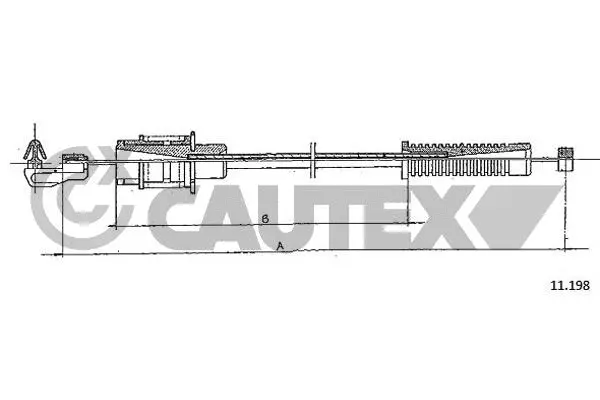 Câble d'accélération CAUTEX 035569