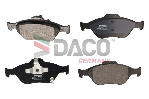 Kit de plaquettes de frein, frein à disque DACO Germany 324574