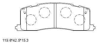 Kit de plaquettes de frein, frein à disque ASIMCO KD2711