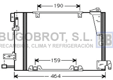 Condenseur, climatisation BUGOBROT 62-OL5250