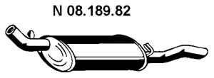 Silencieux arrière EBERSPÄCHER 08.189.82