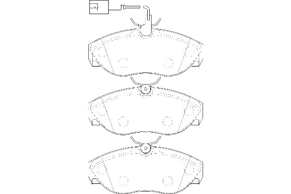 Kit de plaquettes de frein, frein à disque Omnicraft 2135194
