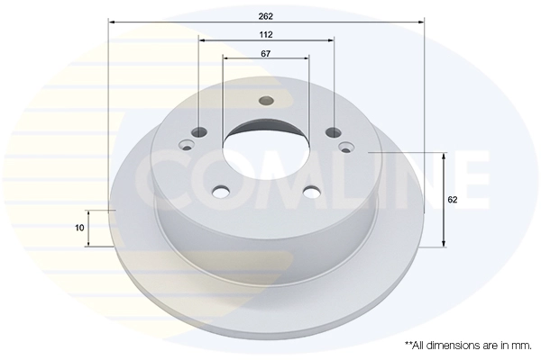 Disque de frein COMLINE ADC2952
