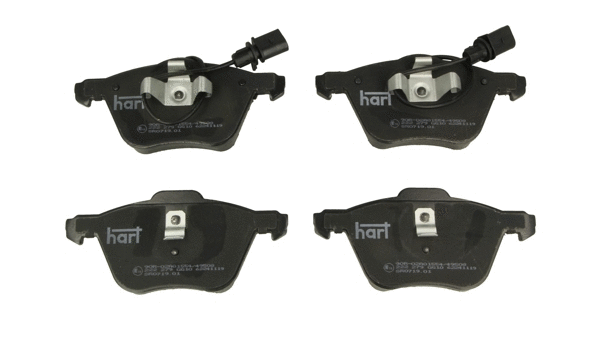 Kit de plaquettes de frein, frein à disque HART 222 279